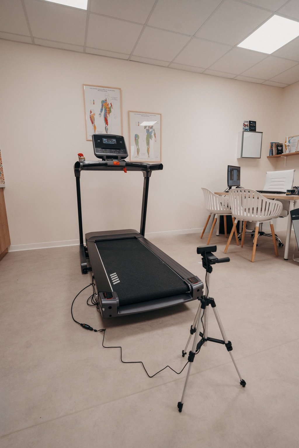 Tapis analyse foulée sportif