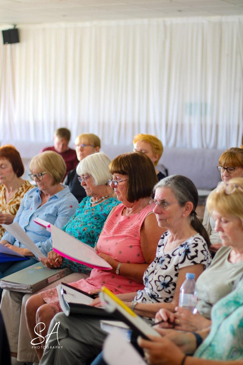 Choir in rehearsal