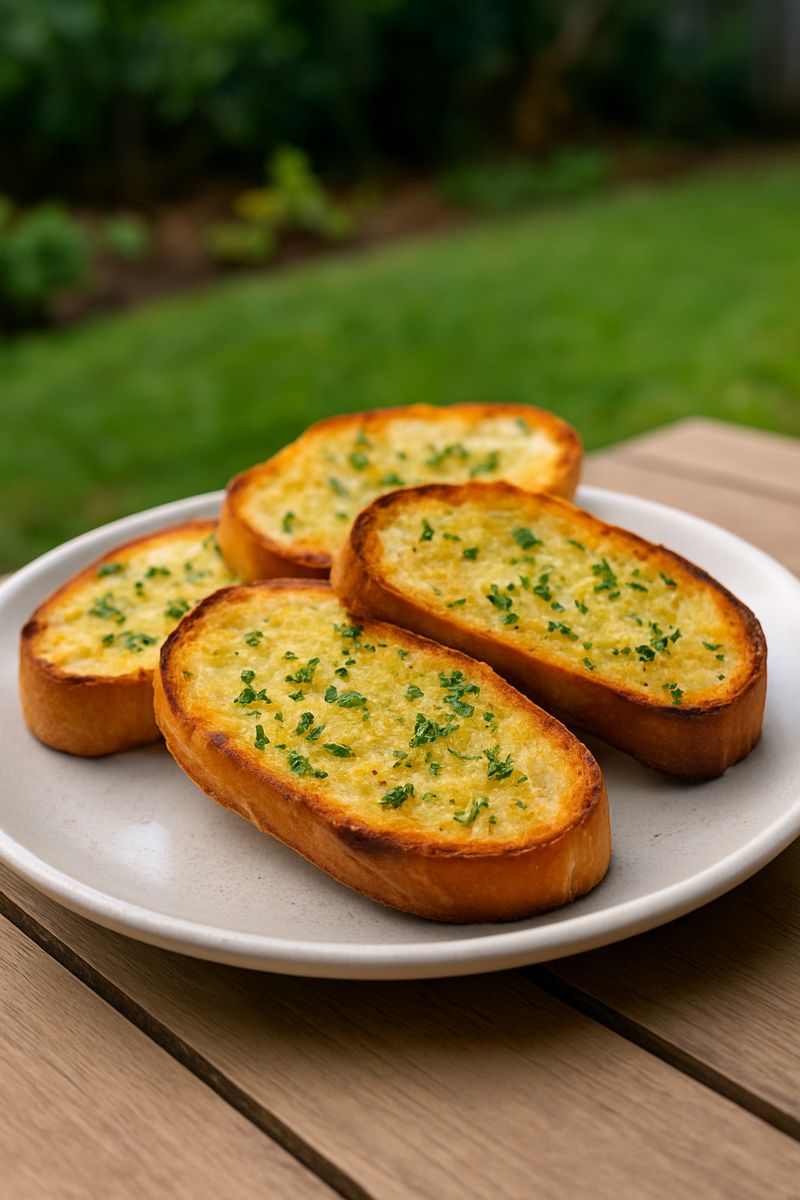 air fryer garlic bread crispy