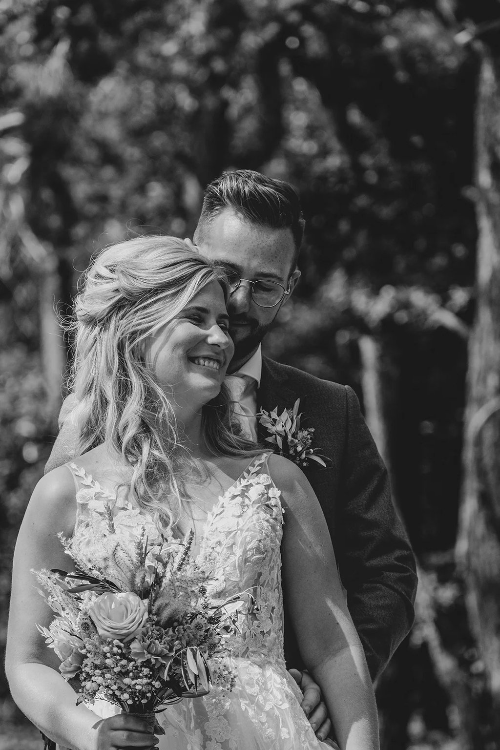 bruidspaar fotoshoot intiem