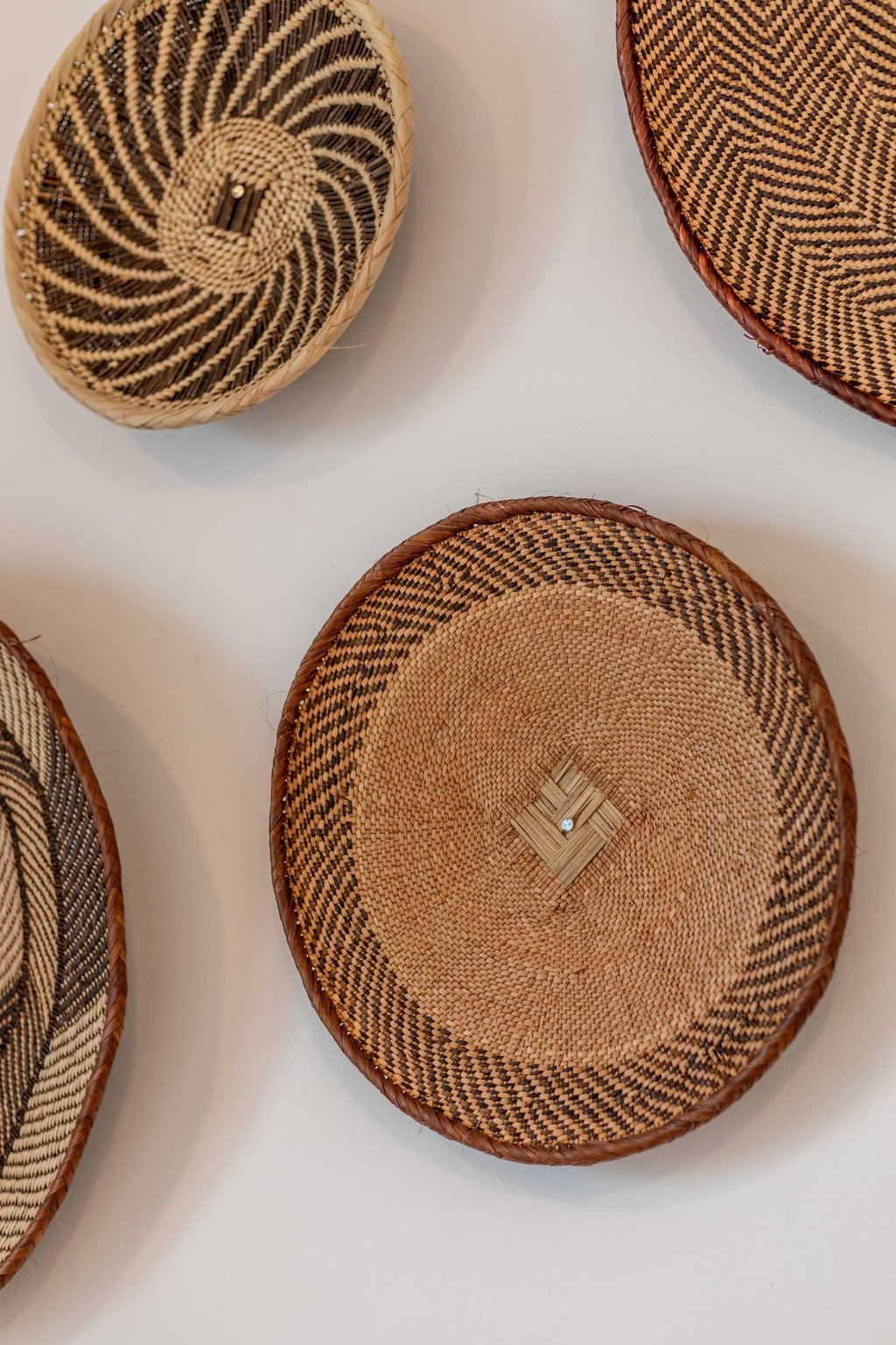 a collection of baskets weave 