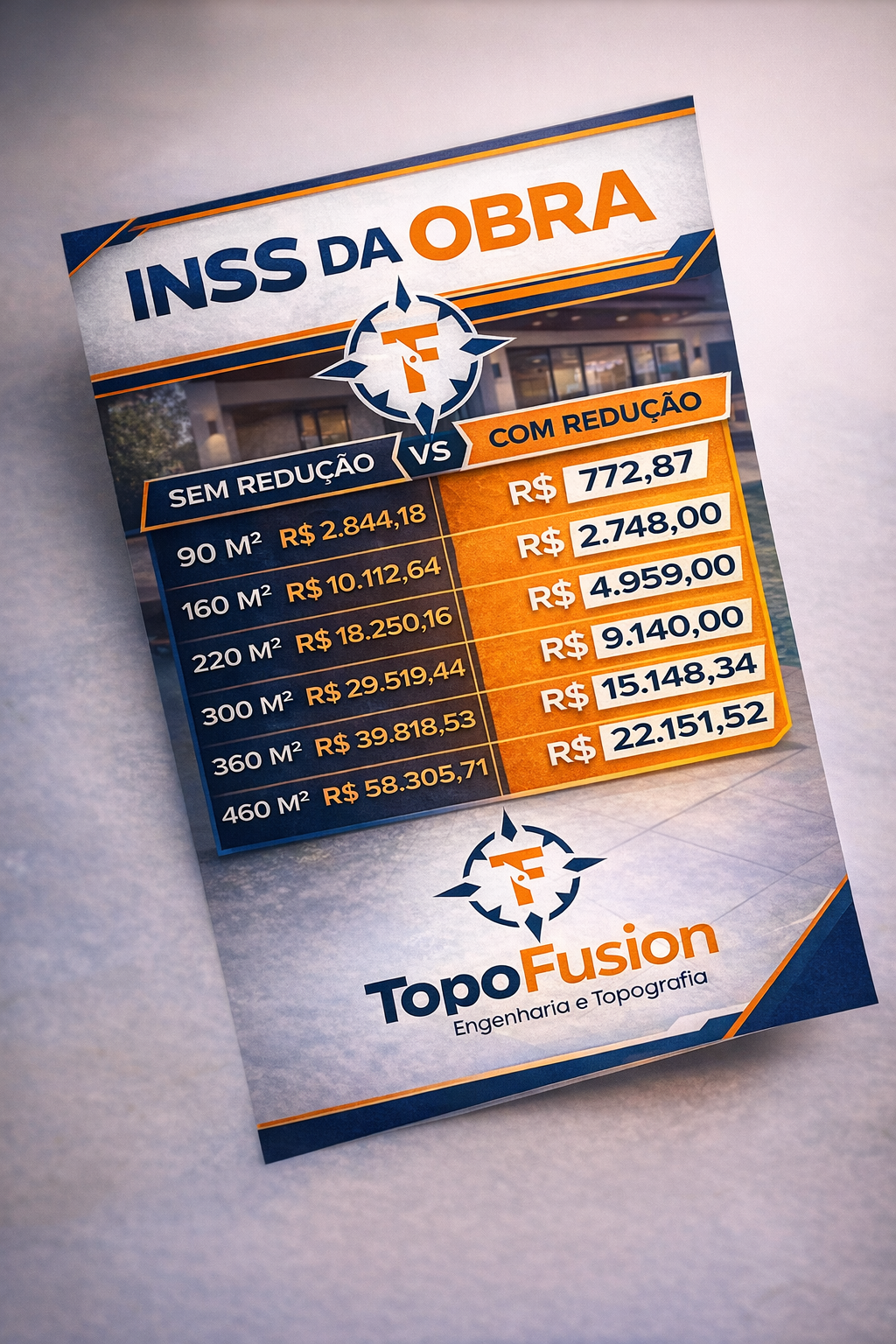 Redução de INSS Obras