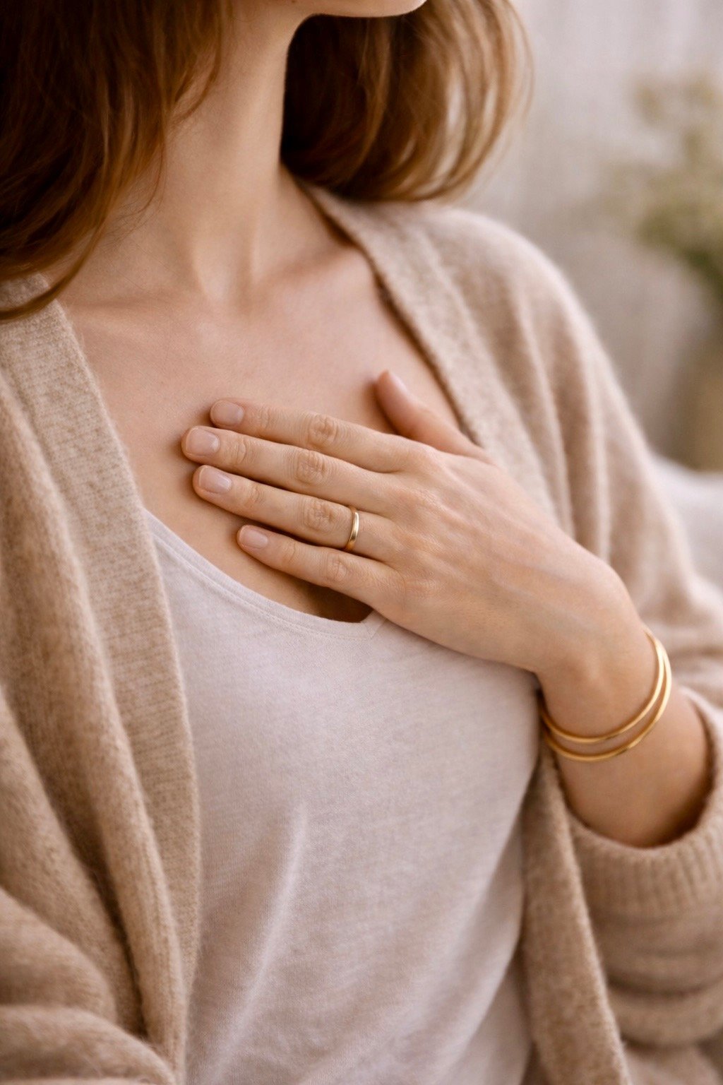 Temps de relâchement et de recentrage lors d'un soin énergétique