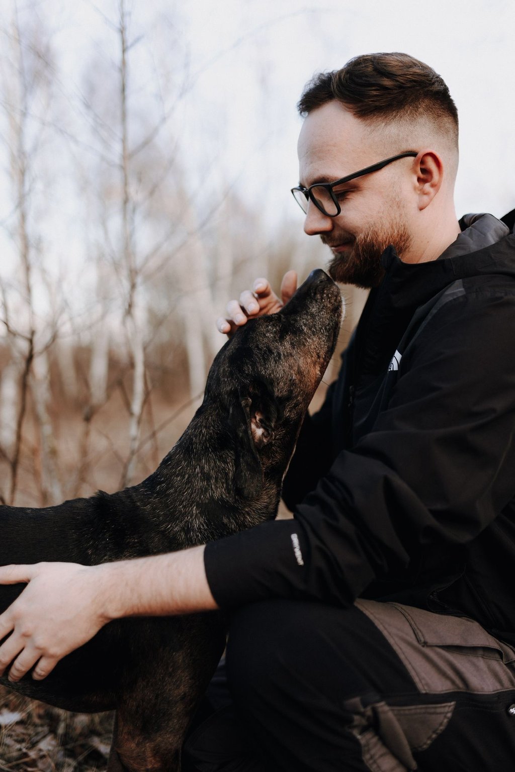 Basti Matern mit seinem Hund