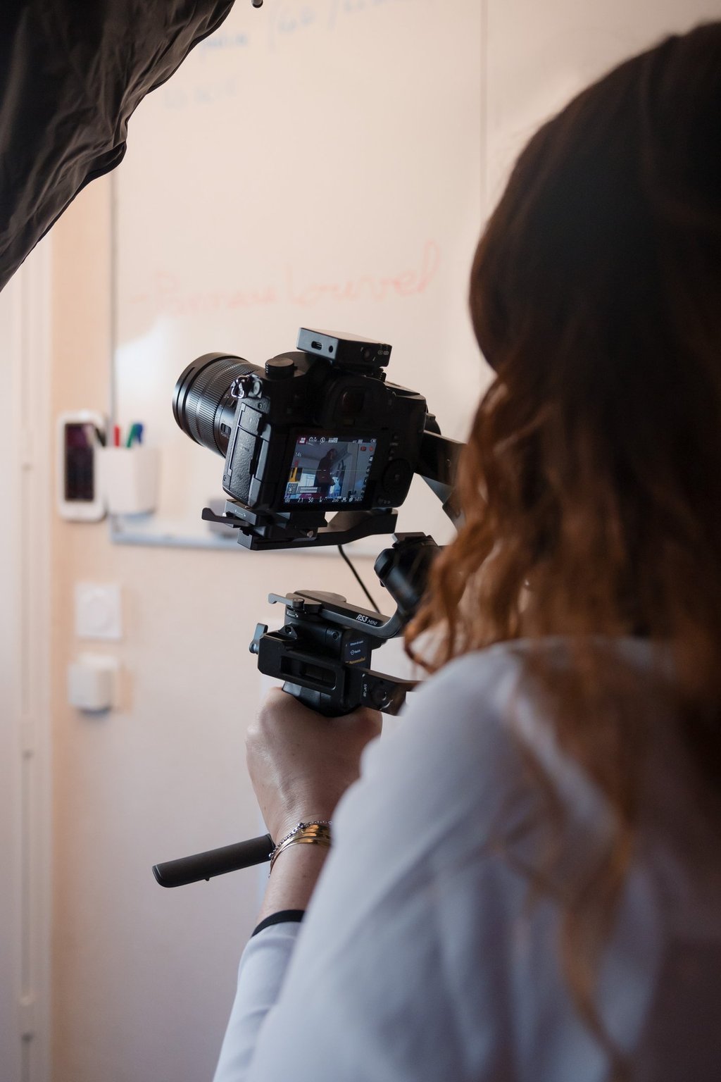 Tournage de film d'entreprise avec videaste professionnel