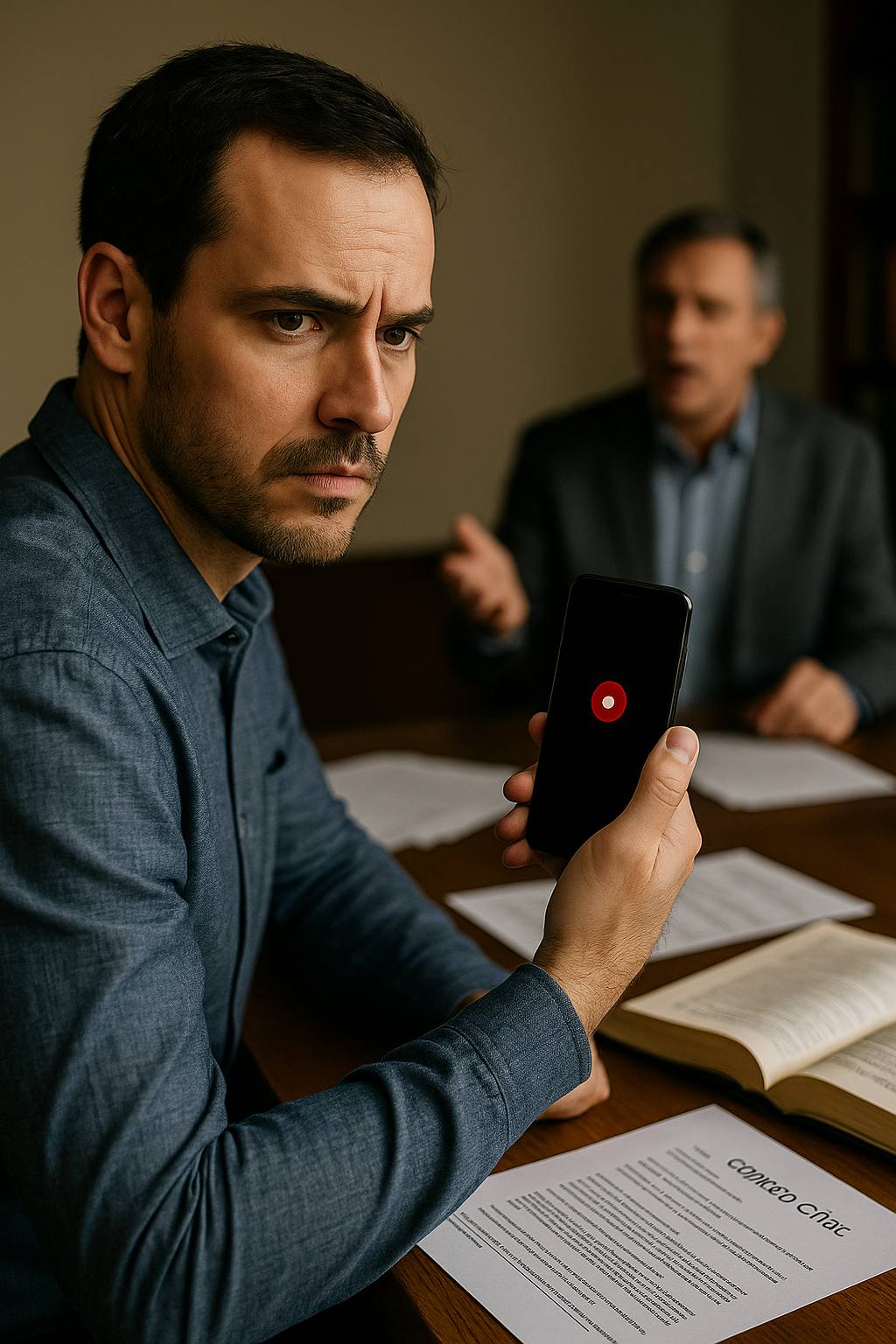 Posso gravar uma conversa e usar como prova no processo