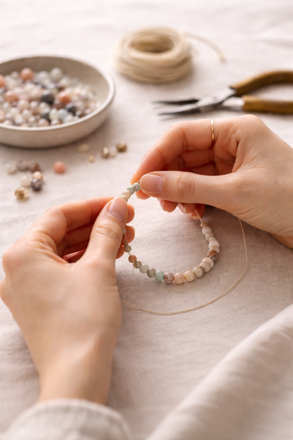 Ręczne wykonywanie bransoletki 