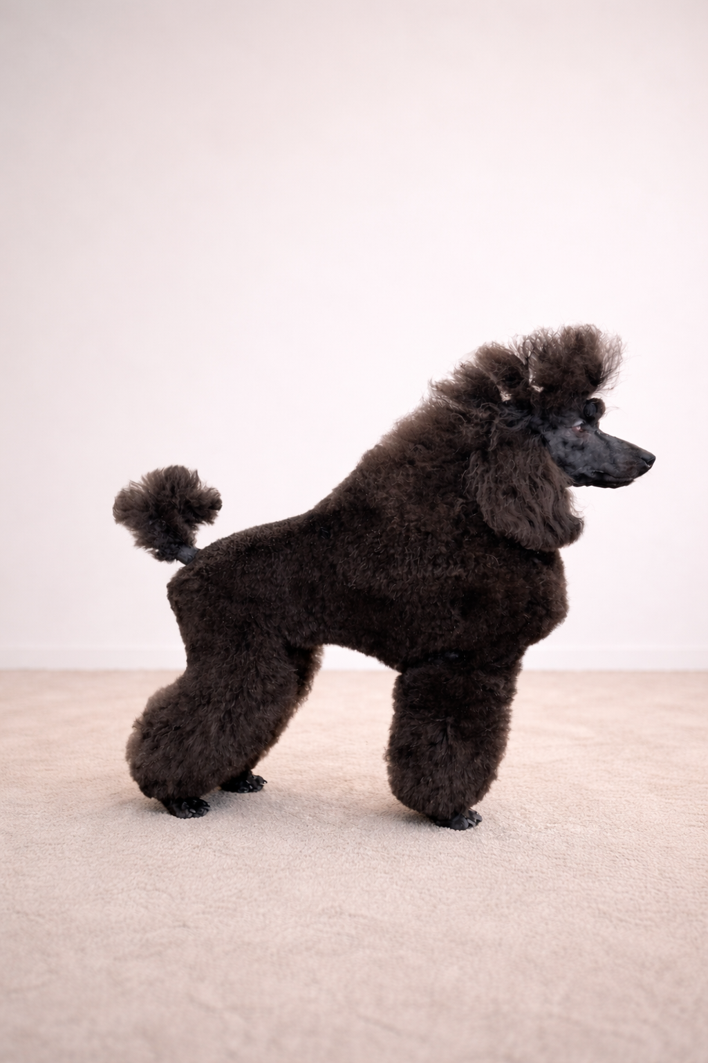 Caniche toy fremelle de l'élevage des rives de riss