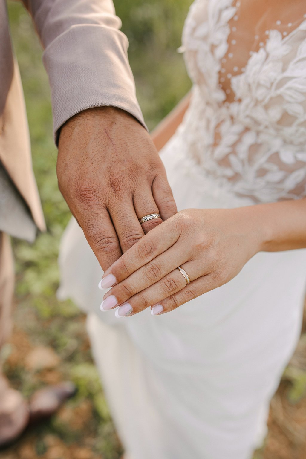 les alliances des mariés