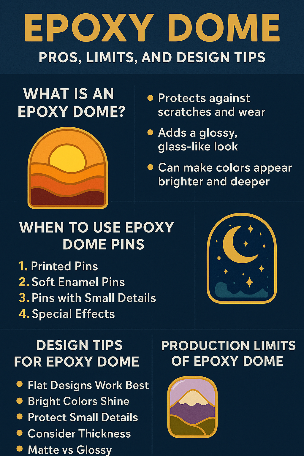  How to Use Epoxy Dome in Your Pin Design