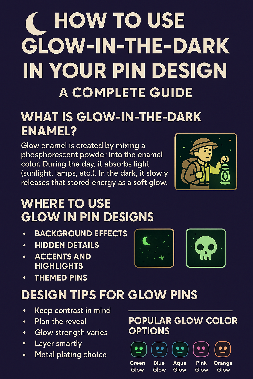 How to Use Glow-in-the-Dark in Your Pin Design