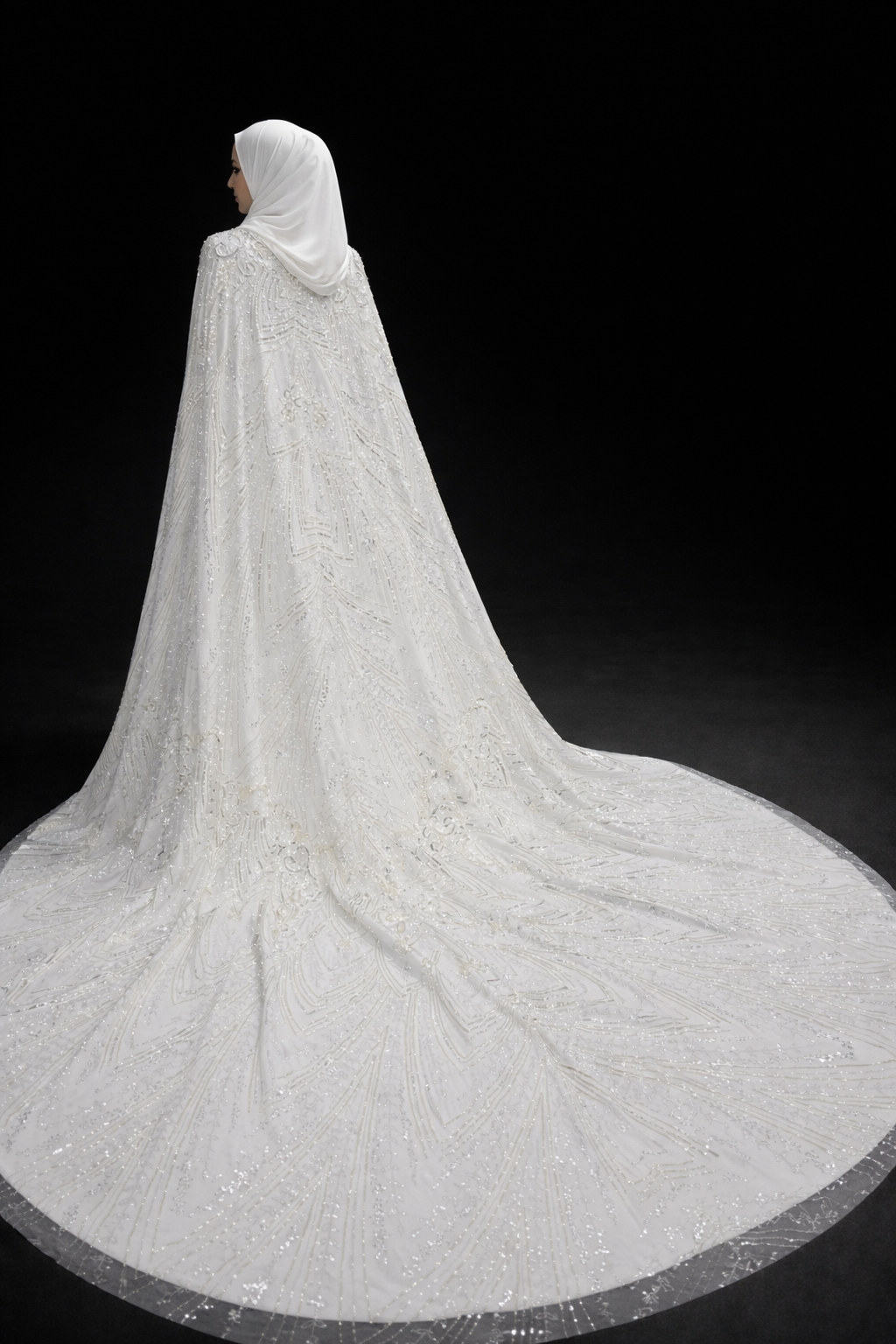 robe de mariée wedding dress hijab muslim mastour mastoura pudique modest islamic burnous cape