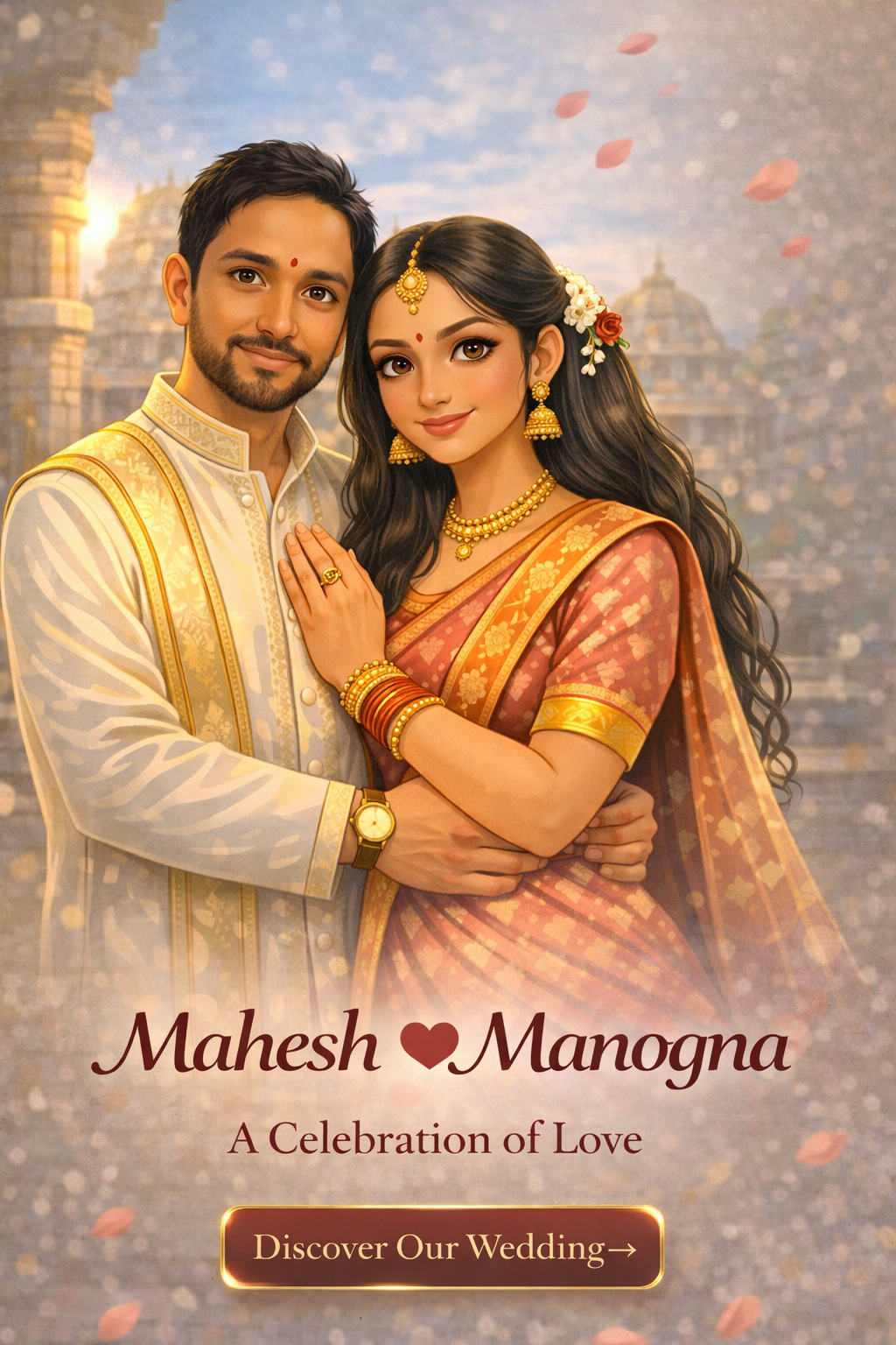 Witness the moment Mahesh and Manogna begin their forever.