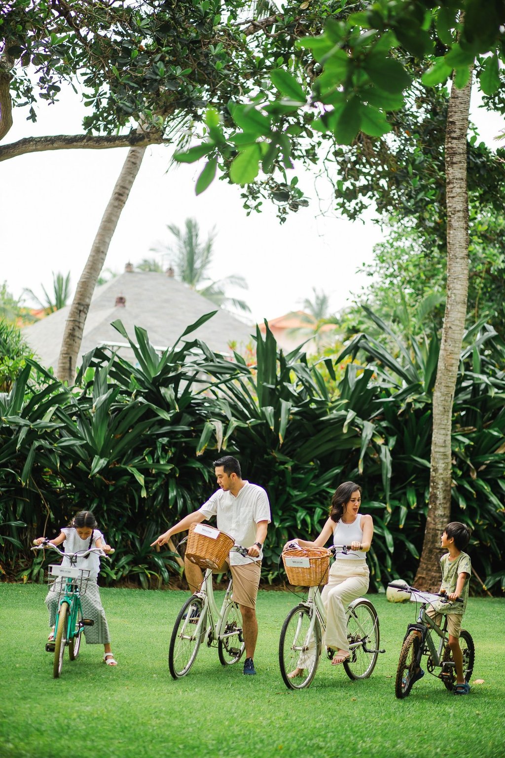 natural lifestyle family session at Westin Nusa Dua Bali with children playing