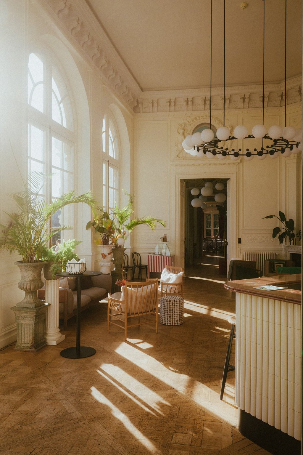 Hall principal de l'hôtel Maison du Val