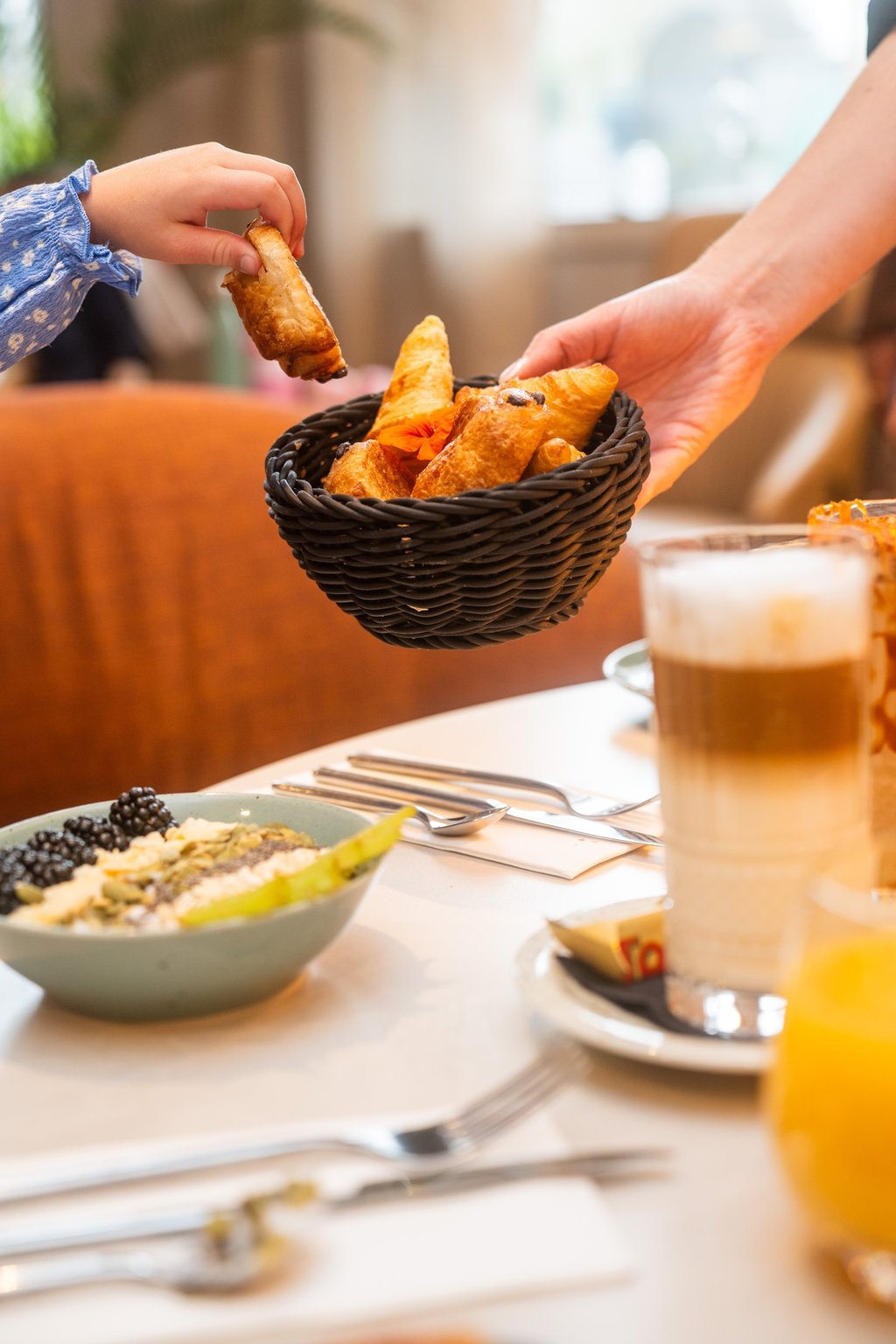 Petit déjeuner dans un hôtel