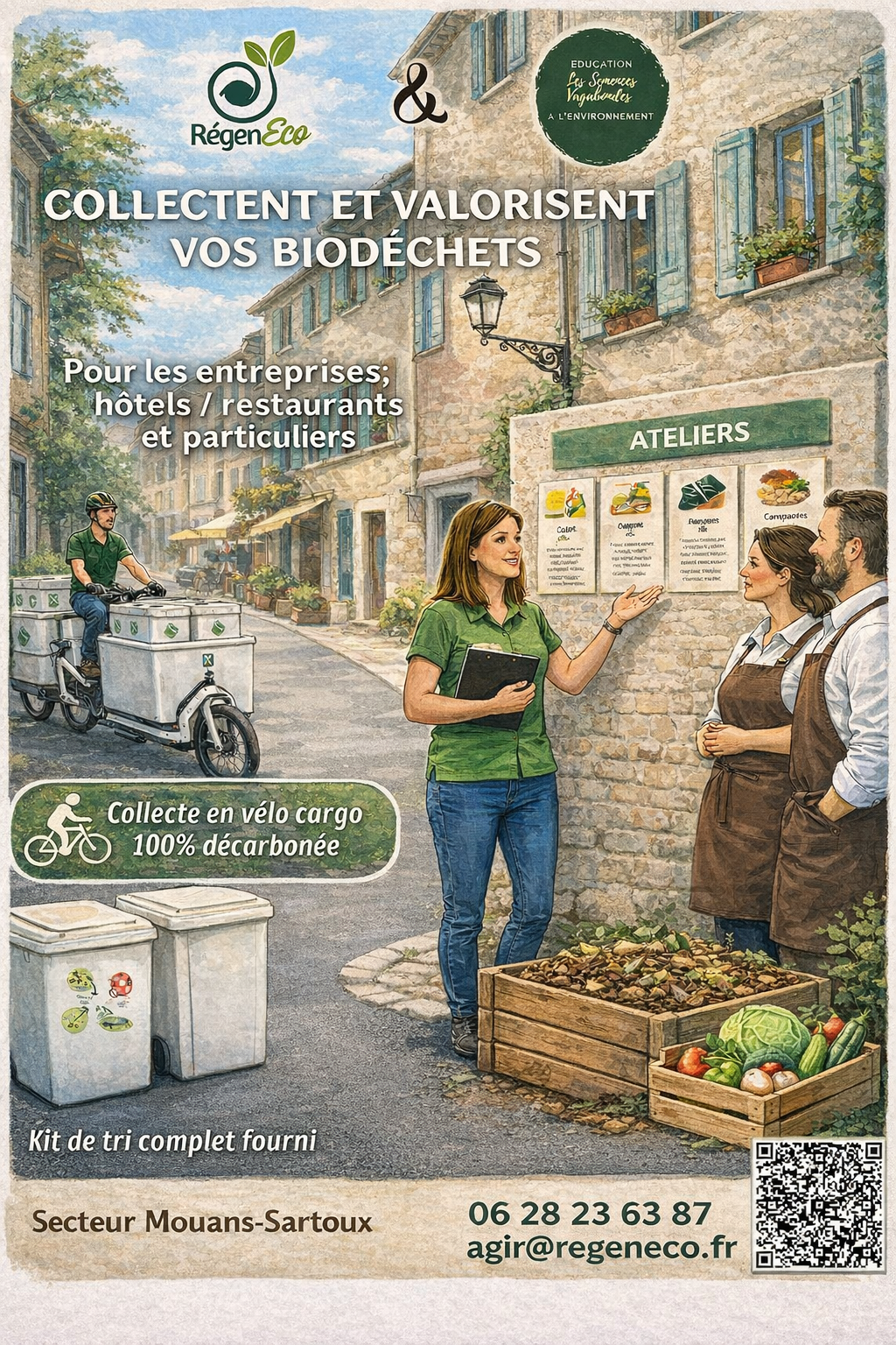 Collecte Biodéchets Mouans-Sartoux