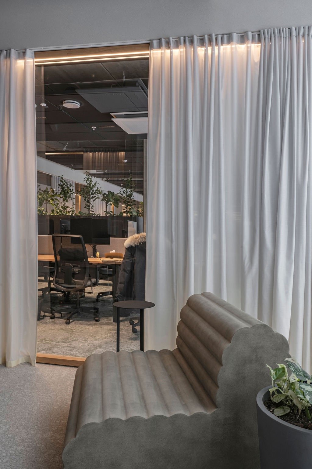 Elara+print dieninės akustinės užuolaidos