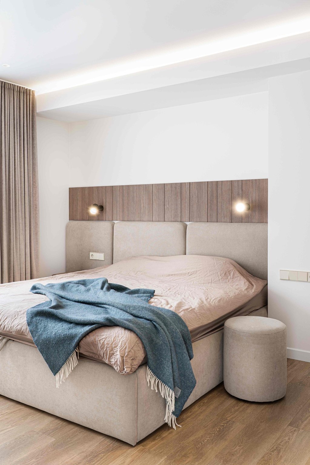 Vinilinės grindys miegamąjame