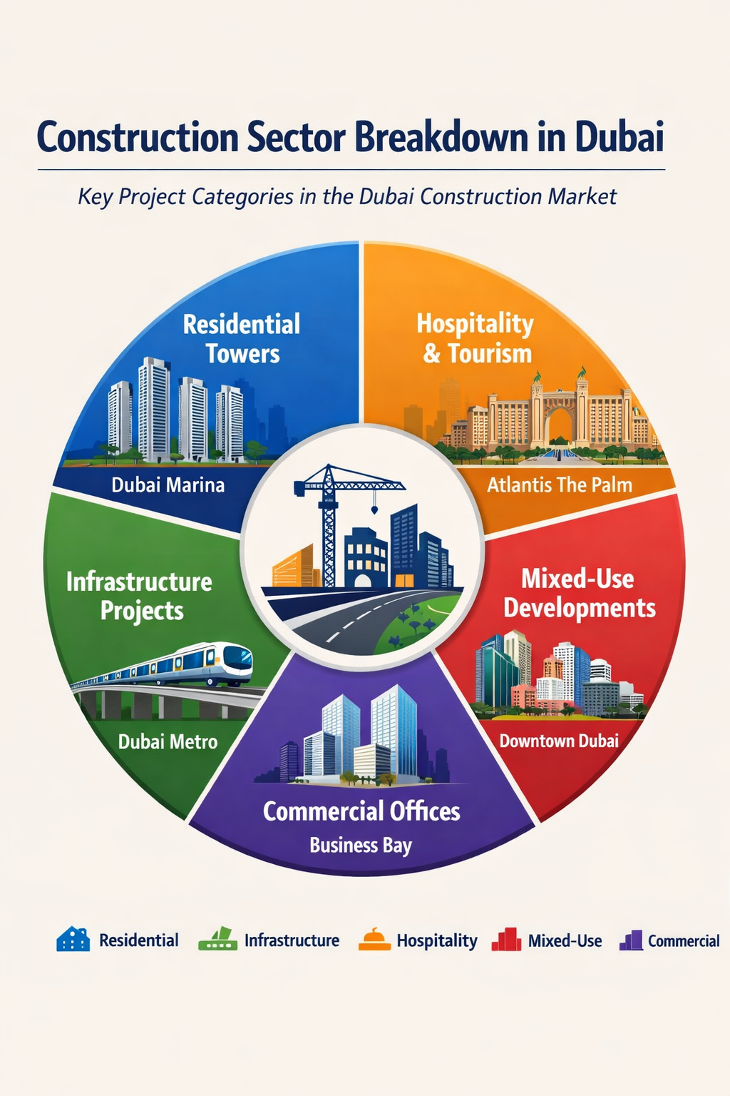 construction market breakdown in dubai