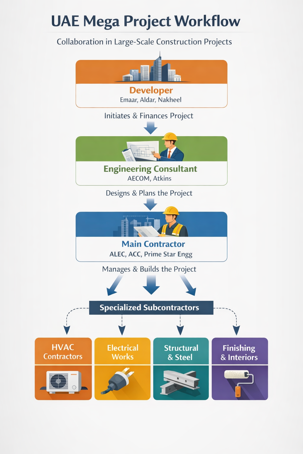 uae mega project workflow
