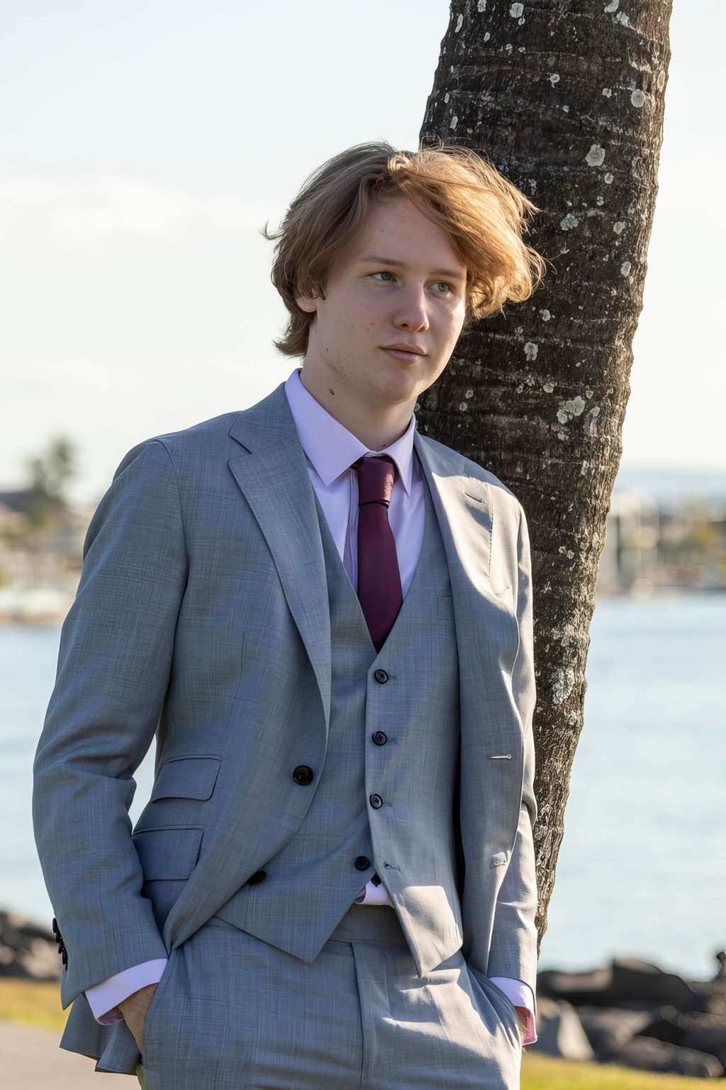 grey School formal suit