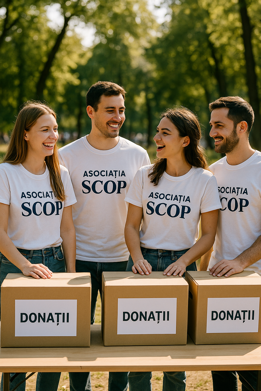 patru voluntari scop