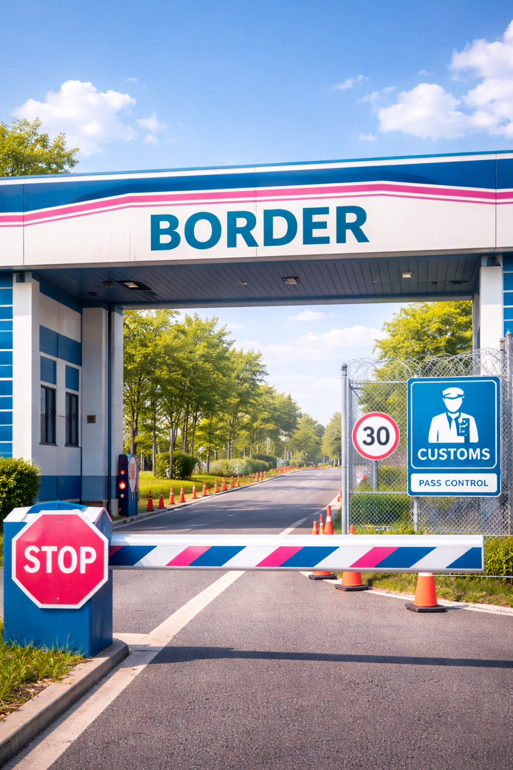 Eine Schranke die Symbolisiert: Grenzen setzen