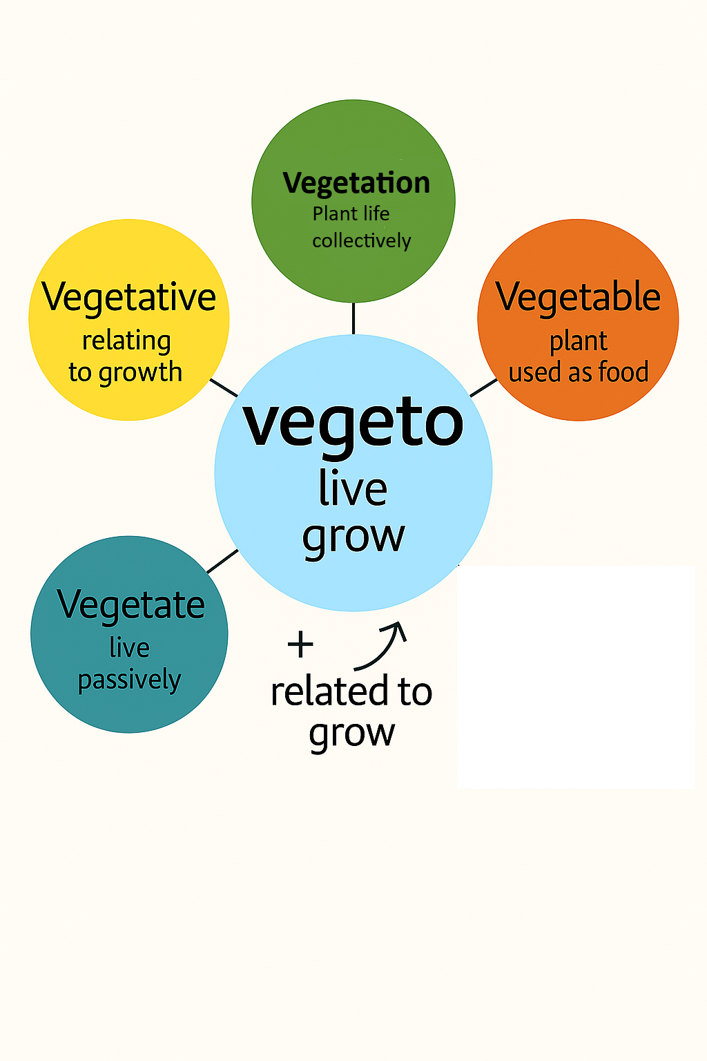 Vegeto root word chart Word Power Made Easy