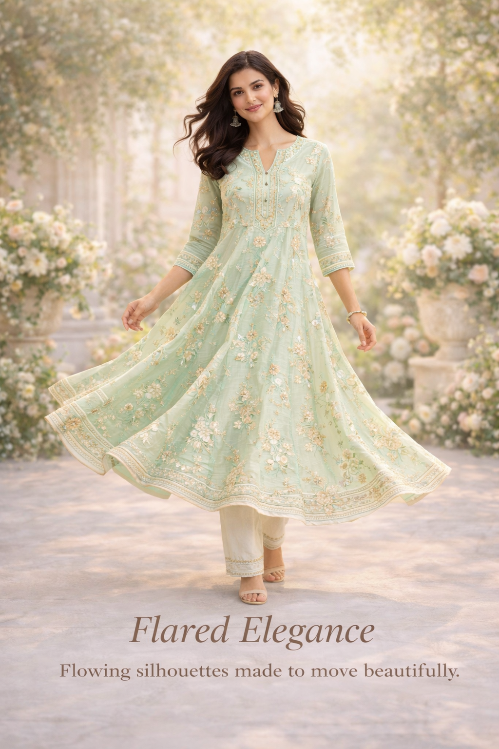 Women's flared kurtas collection by tryshopy