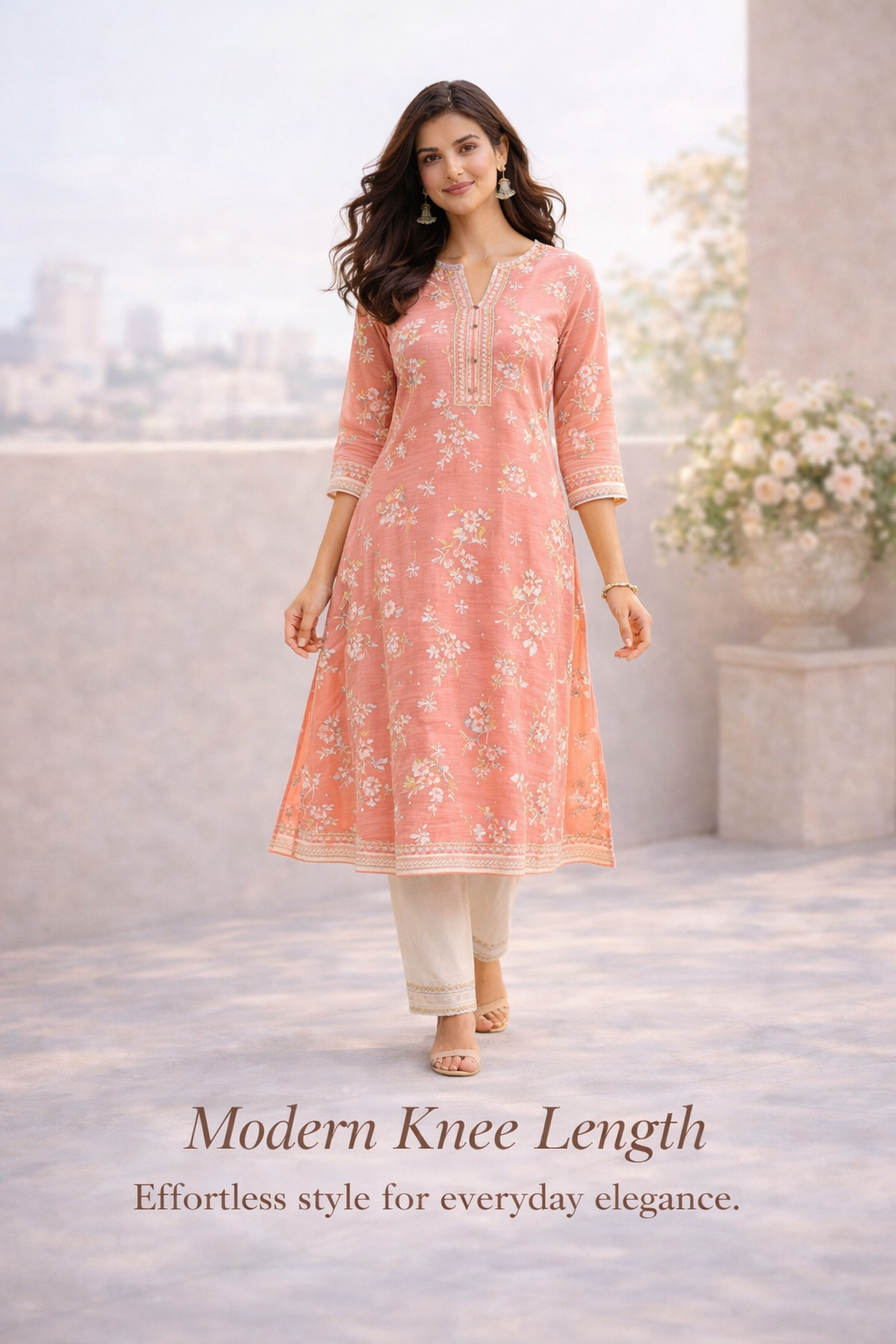 Women's knee length kurtas collection by tryshopy