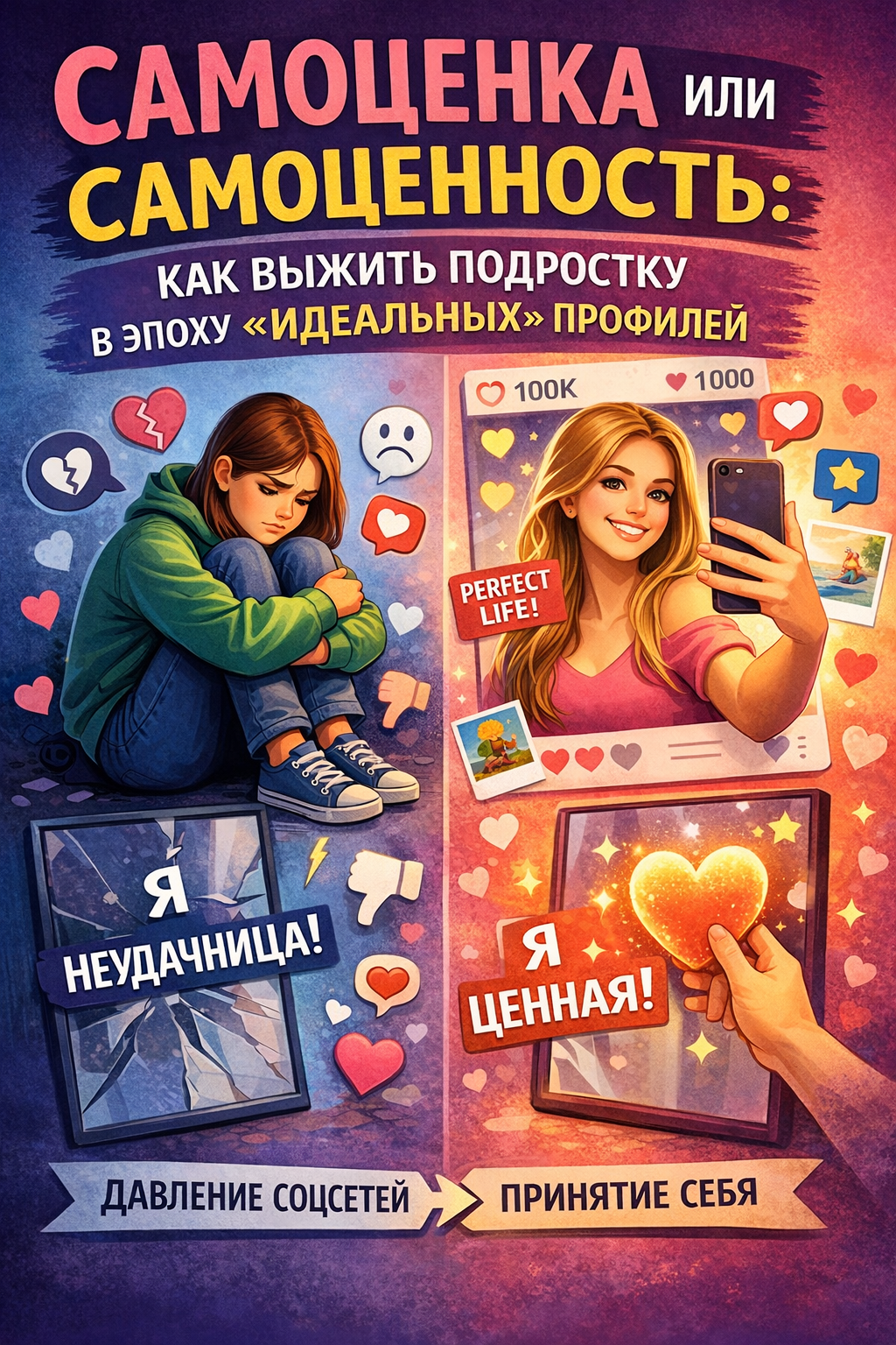 самооценка подростка