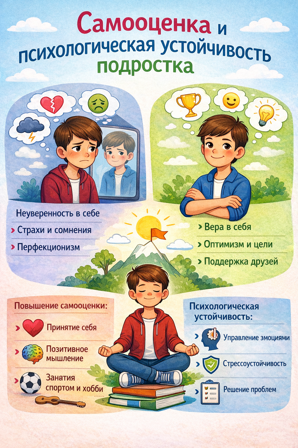 самооценка подростка