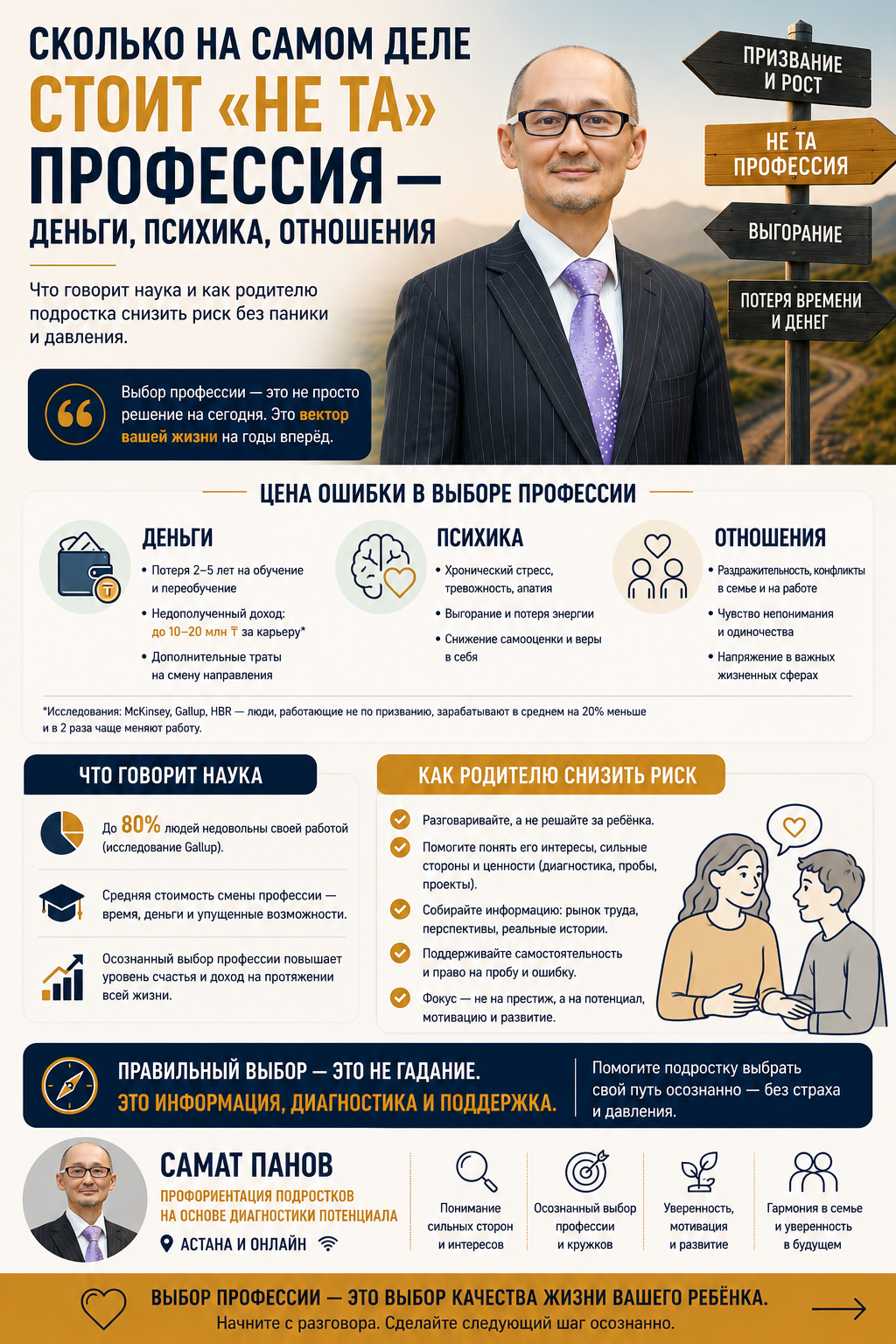 цена ошибки в выборе профессии подростка