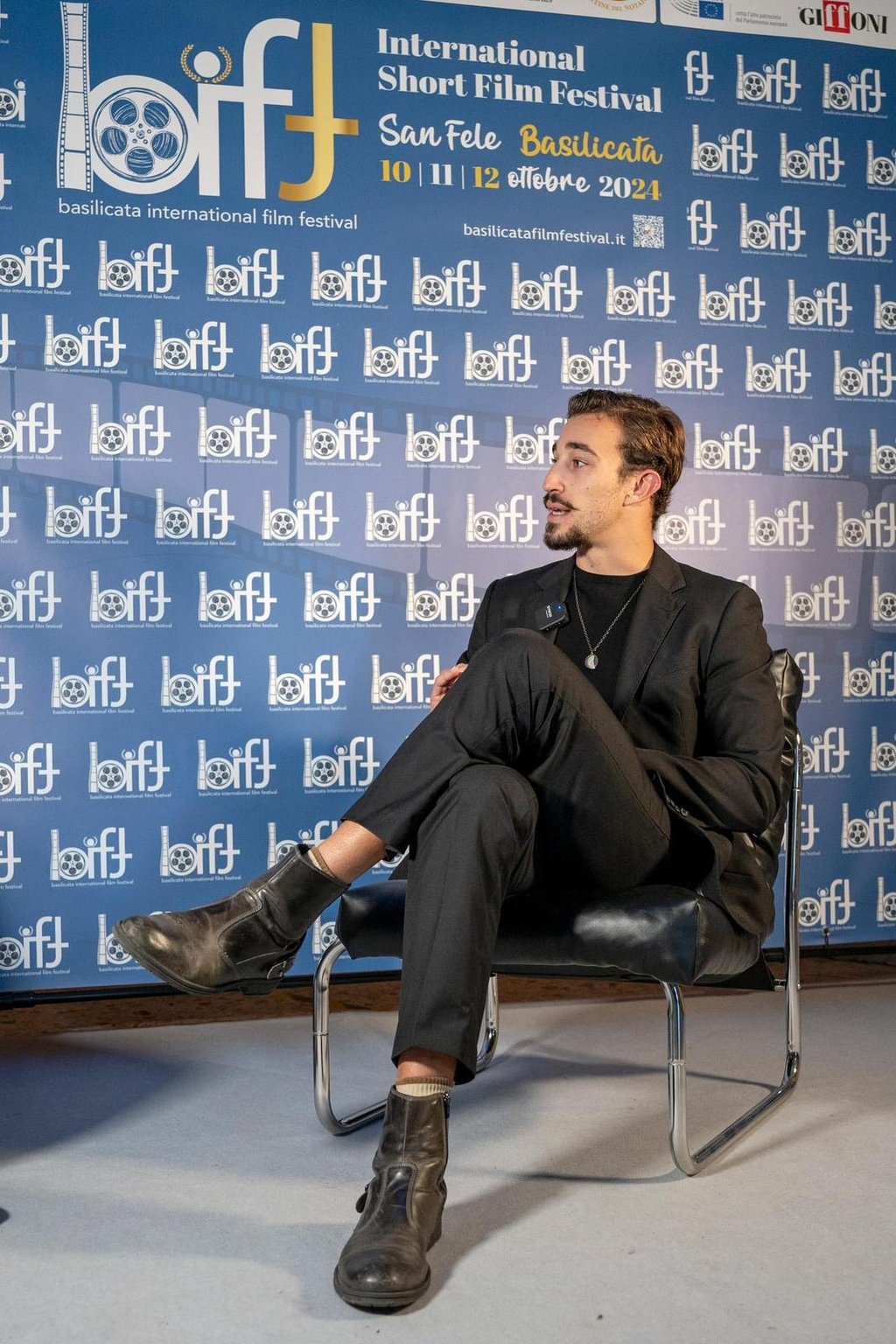Lorenzo Neri (Attore), durante un'intervista al Basilicata Film Festival.