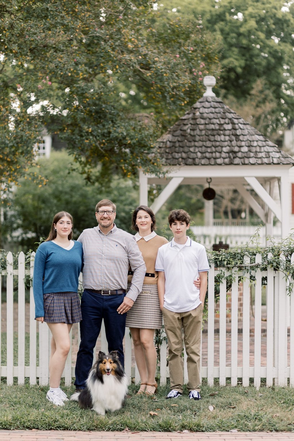 Mitch Foos, owner/manager of The King's Garden, with his family