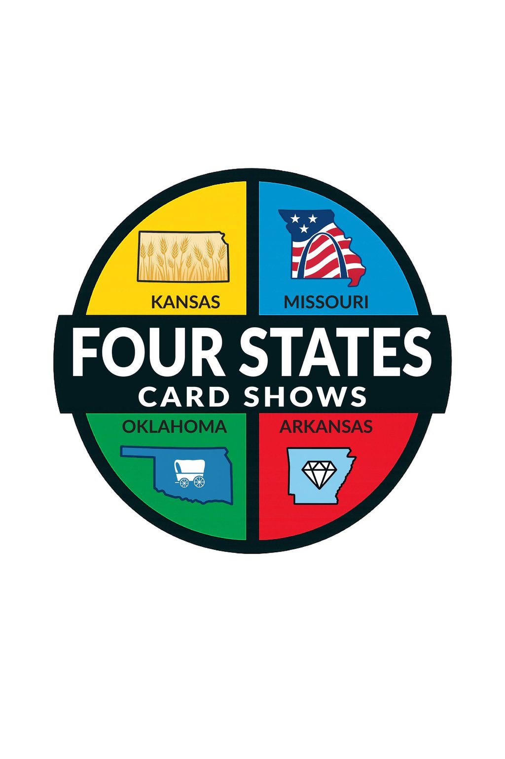 Four States Card Show beautiful logo