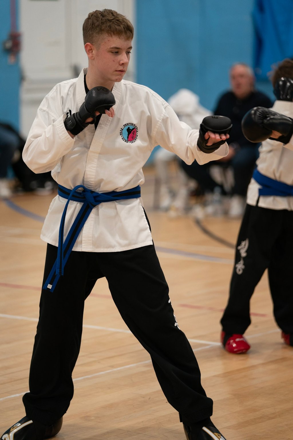A Junior practising martial arts in our Horley Classes.