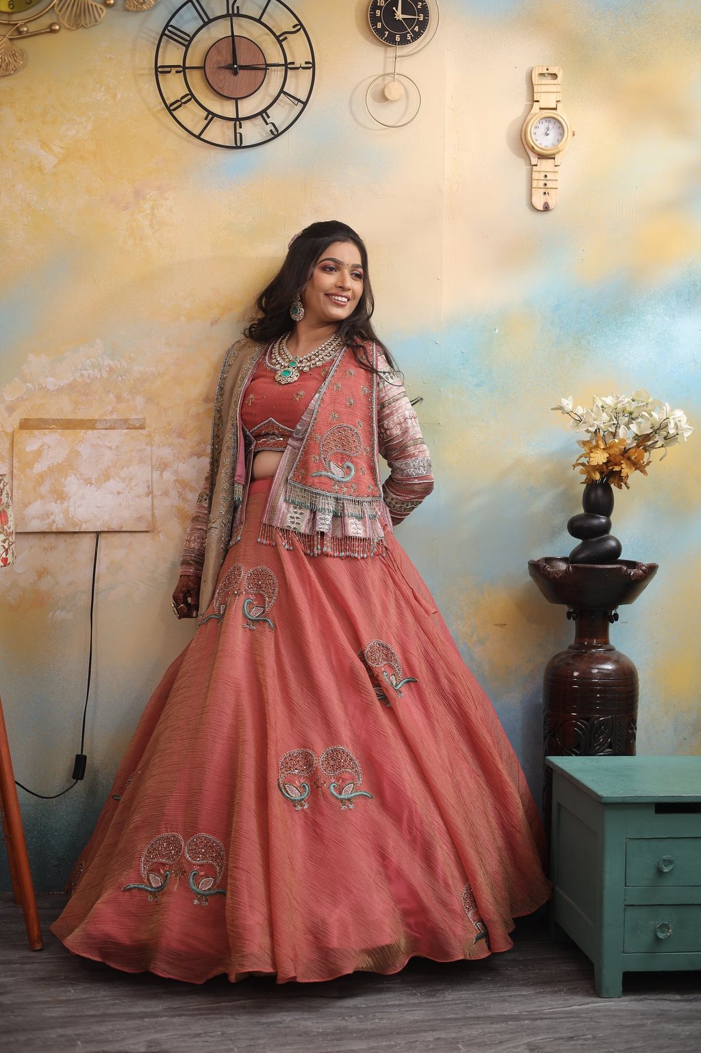 "Stunning soft glam look created for a Destination Wedding bride in Siddhpur, featuring a trending 