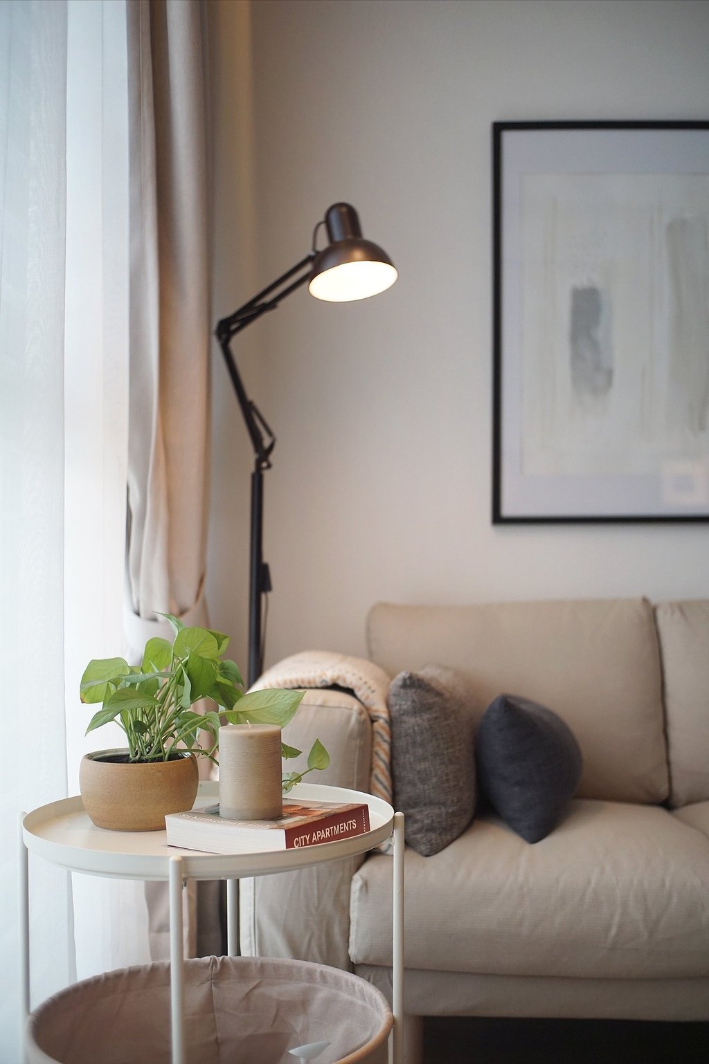 cyberjaya sofa with plants