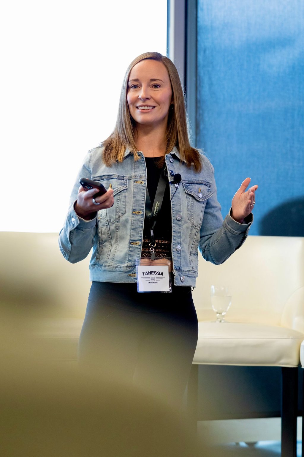 Tanessa Shears speaking at the Kelowna Investors Event, 2025