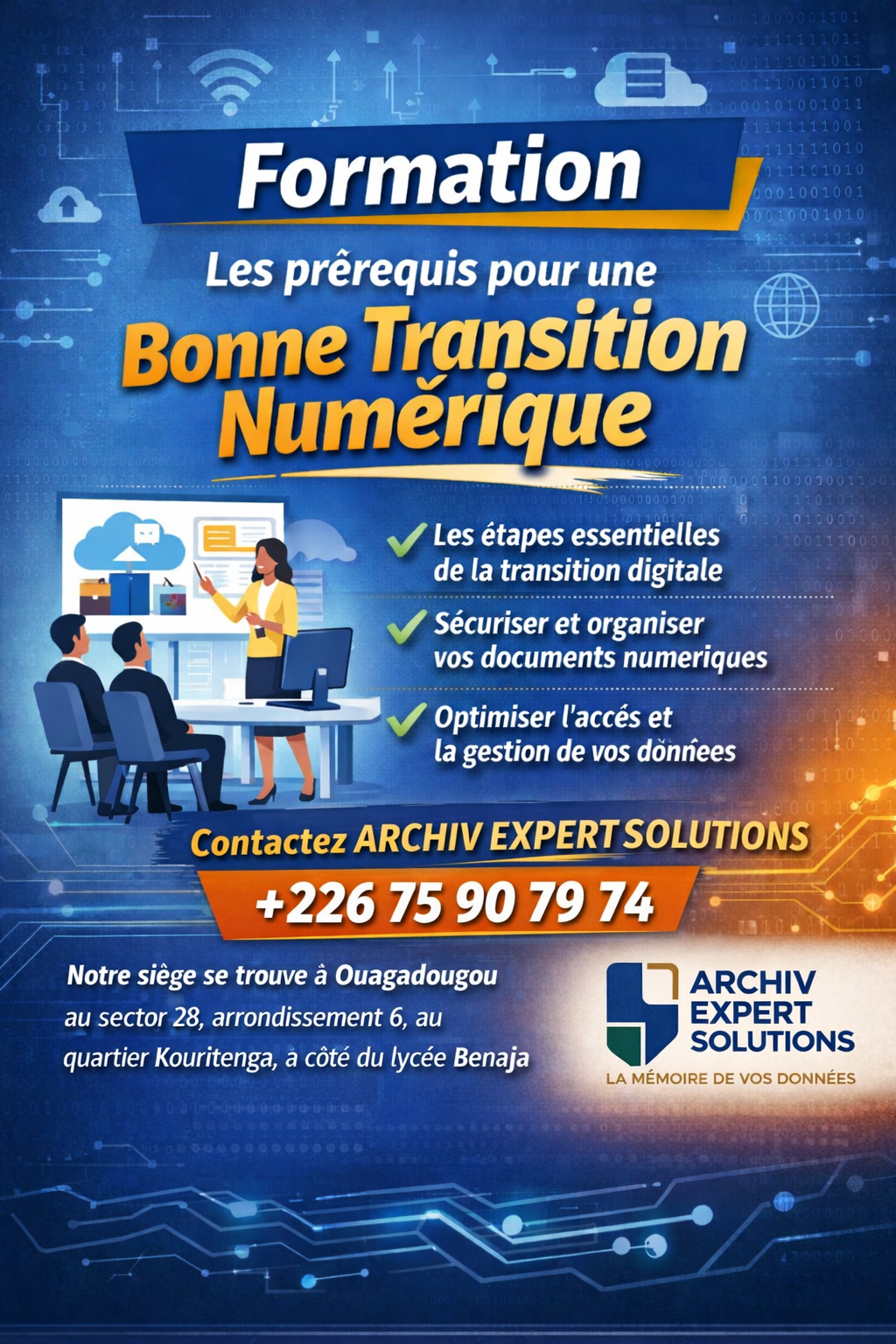 Photo affiche de formation Archiv Expert Solutions