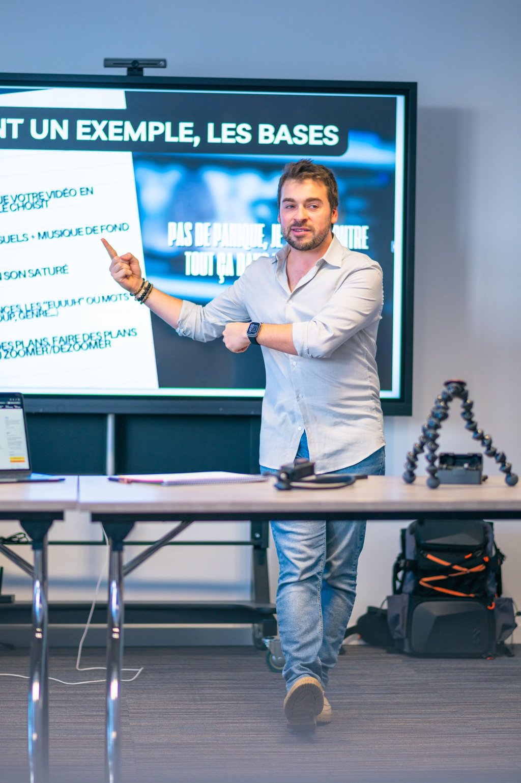 Aurelien Cailloce Animateur professionnel atelier coaching vidéo création prise de parole