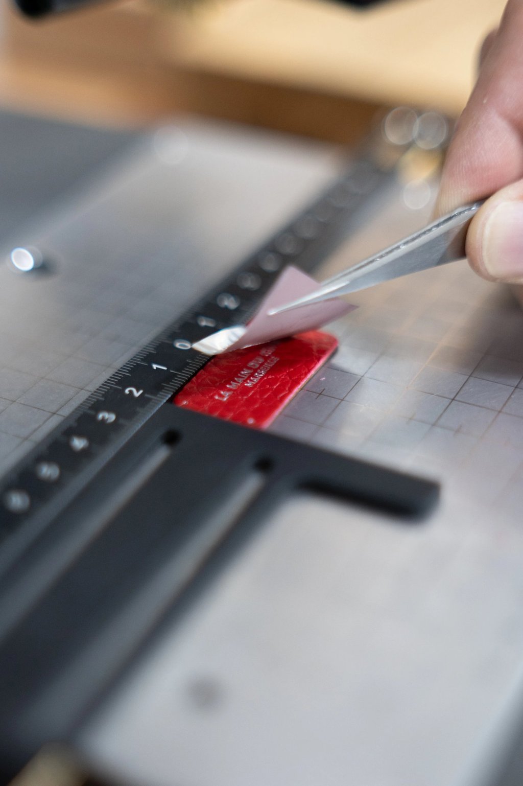 marquage à chaud sur cuir