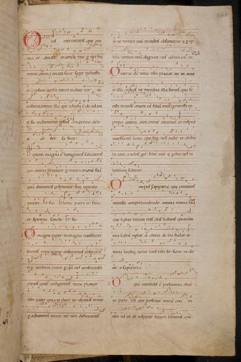 Original manuscript for O Magne Pater by Hildegard von Bingen