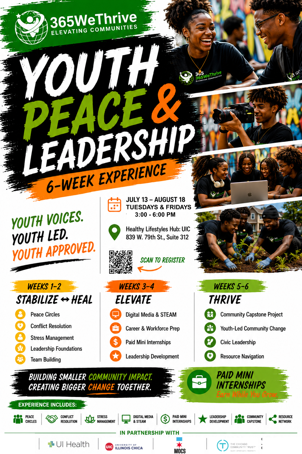 365 We Thrive's AUBURN GRESHAM 6-Week Peace and Leadership Camp