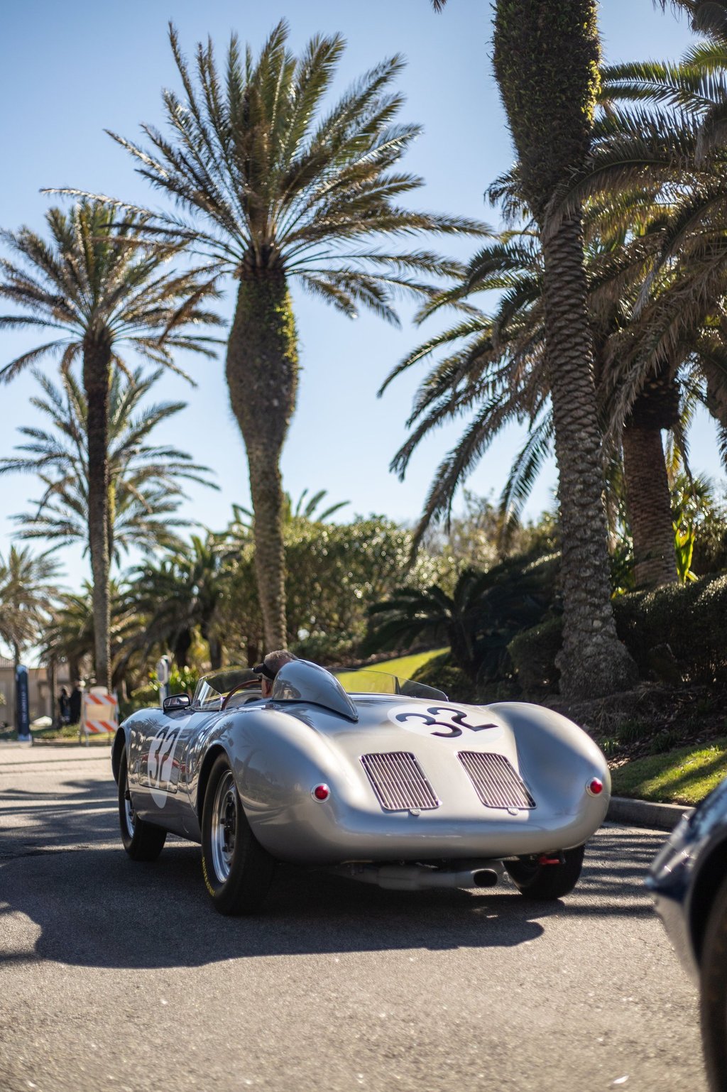 A 1956 Porsche 550A Spyder at Amelia Island Concours D'Elegance.