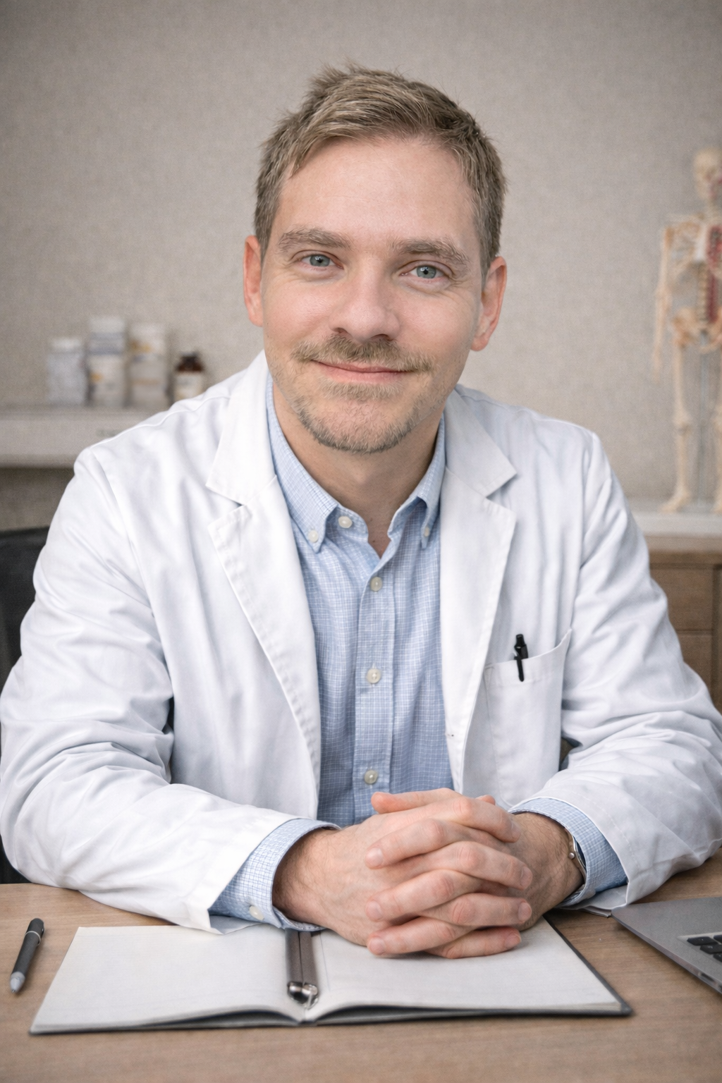 Medico del lavoro libero professionista in ambulatorio per consulenza sanitaria alle aziende