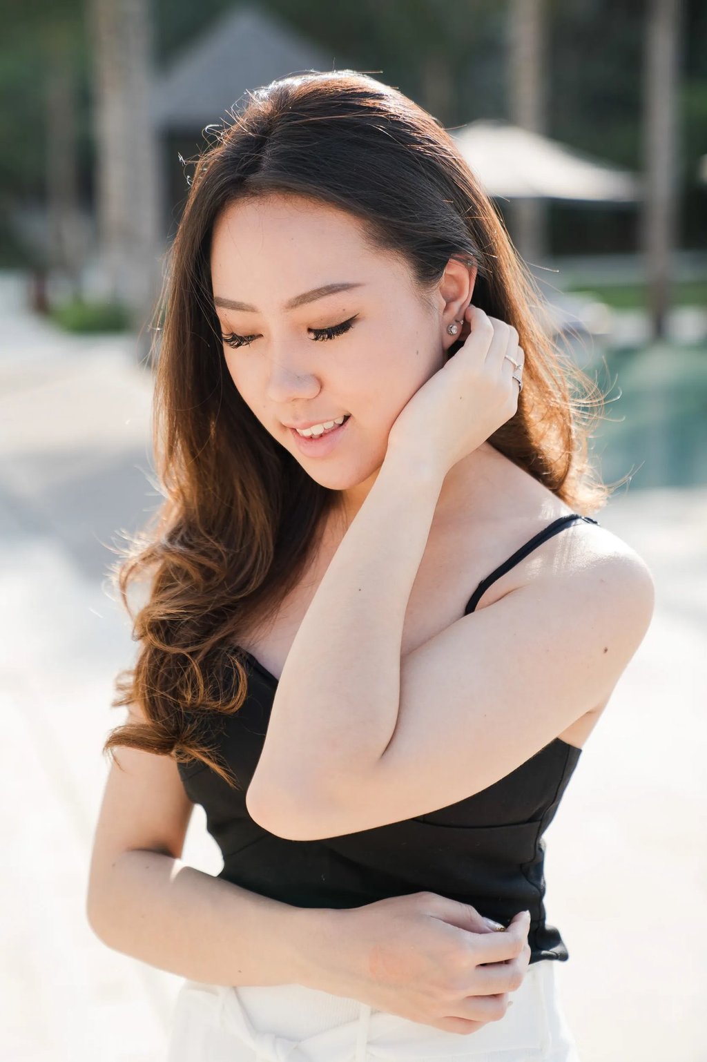 close up portrait in natural light at kempinski bali nusa dua