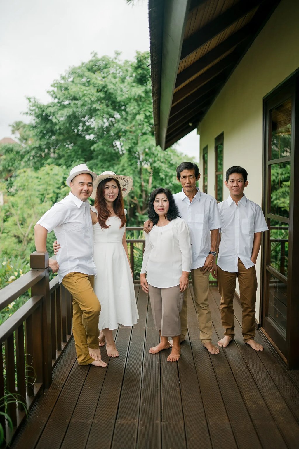 Selly family together at Karma Kandara villa in Uluwatu Bali  